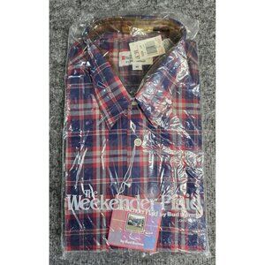 The Weekender Plaid By Bud Berma Vintage Button Up Shirt Medium Fall